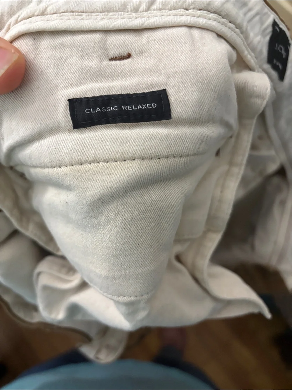 J.Crew Men's khaki Cotton Chinos - W38 L32 classic relaxed